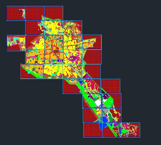 طرح جامع اتوکد شهر رشت – تفصیلی